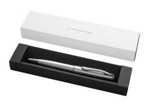 Ballpoint pen K36 Jazz Noble Elegance Silver in G24 Giftbox open Etui G24 dyn offen geschlossen CMYK silber KGS PIM MAM web
