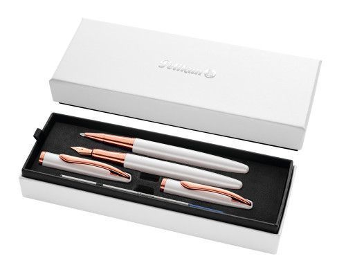 Writing instrument set R P36 Jazz Noble Elegance Pearl in G25 case G25 Etui Jazz NE FH RO Pearl PIM MAM web