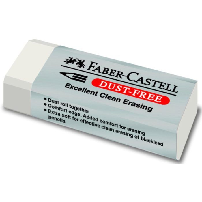 Γόμα Faber Castell Dust Free Λευκή - Image 1