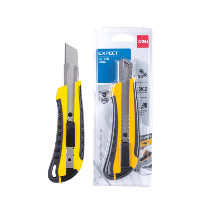 DELI ΚΟΠΙΔΙ ΣΠΑΣΤΟ ΜΕΓΑΛΟ ΠΛΑΣΤ. 10cm EXPECT E2064 ΚΙΤΡΙΝΟ - Image 1