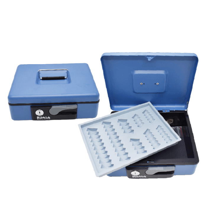 KOALA ΧΡΗΜΑΤΟΚΙΒΩΤΙΟ 23x18.5x8cm DELUXE 3414BL ΜΠΛΕ - Image 1