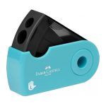 Ξύστρα Βαρελάκι Faber Castell Sleeve Δίπλη Γαλάζια για αριστερόχειρες