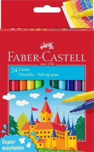 554202_Castle Felt tip pens cardboard box of 24