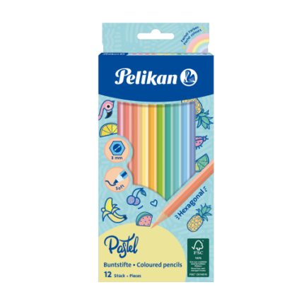 Ξυλομπογιές Pelikan Pastel BSPLN 12 χρωμάτων 701143
