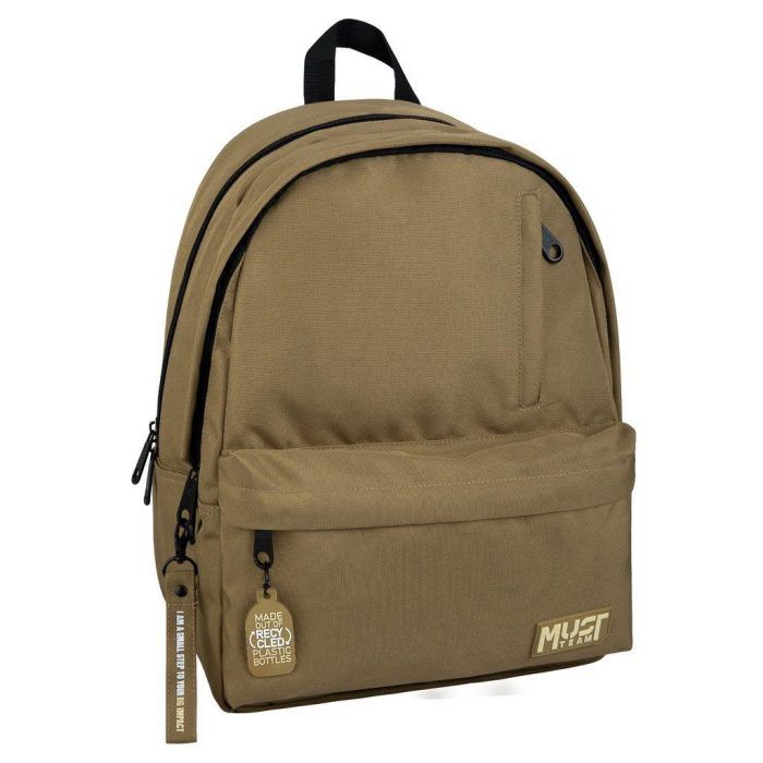 ΤΣΑΝΤΑ ΠΛΑΤΗΣ MUST TEAM MONOCHROME PLUS 32Χ19Χ42 2 ΚΕΝΤΡΙΚΕΣ ΘΗΚΕΣ ΛΑΔΙ 900D RPET - Image 1