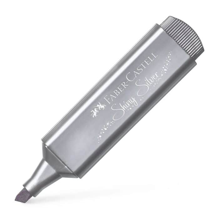 Μαρκαδόρος Υπογράμμισης Faber Castell 1546 Shiny Silver - Image 1