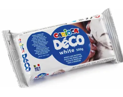 Πηλός Καλλιτεχνίας Carioca Λευκός 500gr 30996