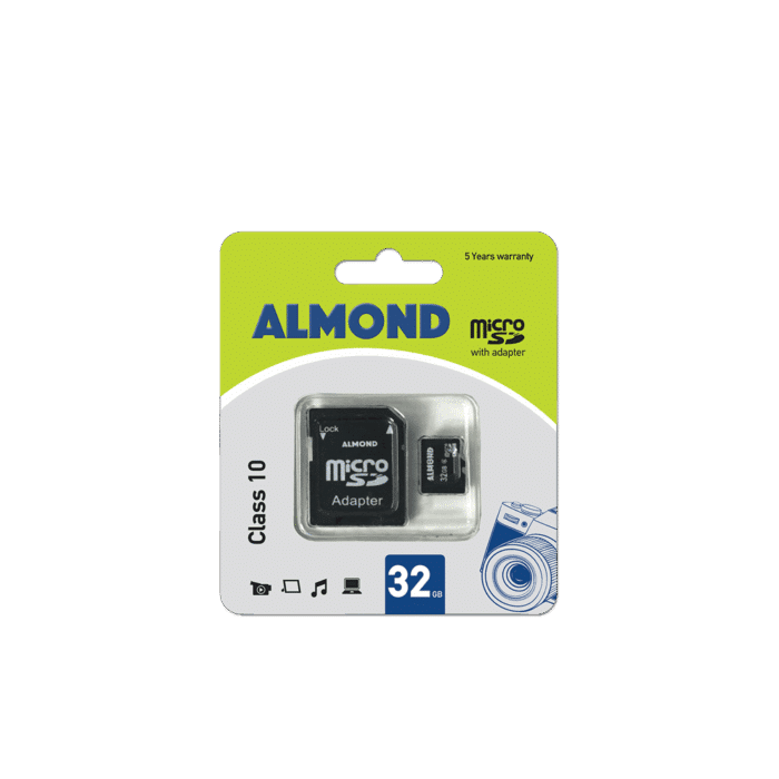 ALMOND ΚΑΡΤΑ ΜΝΗΜΗΣ ΜΕ ΑΝΤΑΠΤ. MICROSDHC CLASS10 32GB - Image 1