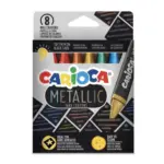 Κηρομπογιές Κραγιόν Metallic 8τεμ Carioca