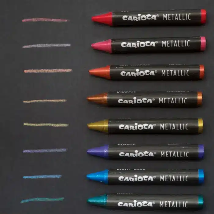 Κηρομπογιές Κραγιόν Metallic 8τεμ Carioca - Image 2