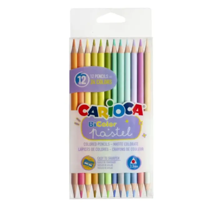 Carioca Ξυλομπογιές BiColor Διπλής Γραφής 12τμχ (24 Xρωμάτων) 43309 - Image 1